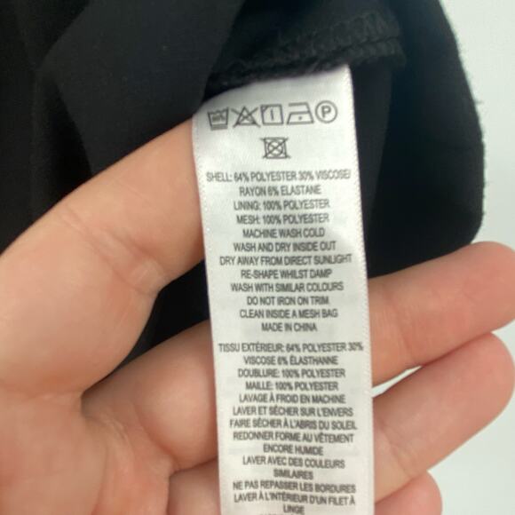 French Connection Women's Black Whisper Mini Dress With Tulle Size 4 NEW $158 - Picture 15 of 15